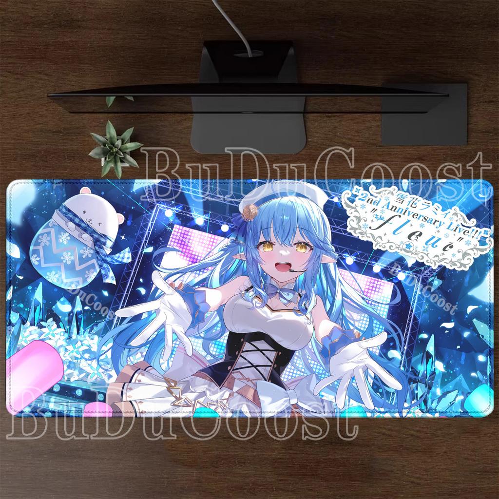 Yukihana Lamy Hololive Kawaii Carpet Office Gaming Accessories Mouse Pad Large Laptop Keyboard Non-slip PC Computer XXL Desk Mat