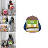 Modern Trendy Dual Color Letter Backpack For School Lightweight And Breathable Design