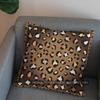 2D Buntes Leopardenmuster Dekorative Kissenhülle Muster Kissenbezug Geeignet für Sofa Schlafzimmer Auto Kissenbezug