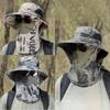 Sommer-Sonnenhüte UV-Schutz Outdoor Jagd Angelkappe für Männer Frauen Wandern Camping Visier Bucket Hat Neck Flap Fisherman Hat