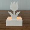 Tulips Candle Holder Resins Moulds Flower Candlesticks Castings Molds Candle Holder Silicone Molds Table Decorations