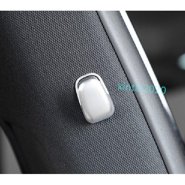 2PCS ABS Chrome Interior B Pillars Hook Cover Trim For Benz S-Class 2021-2023