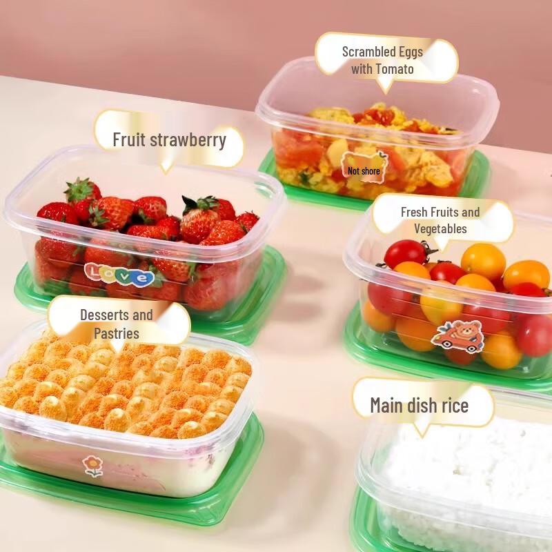 Disposable Food Containers with Transparent Lids