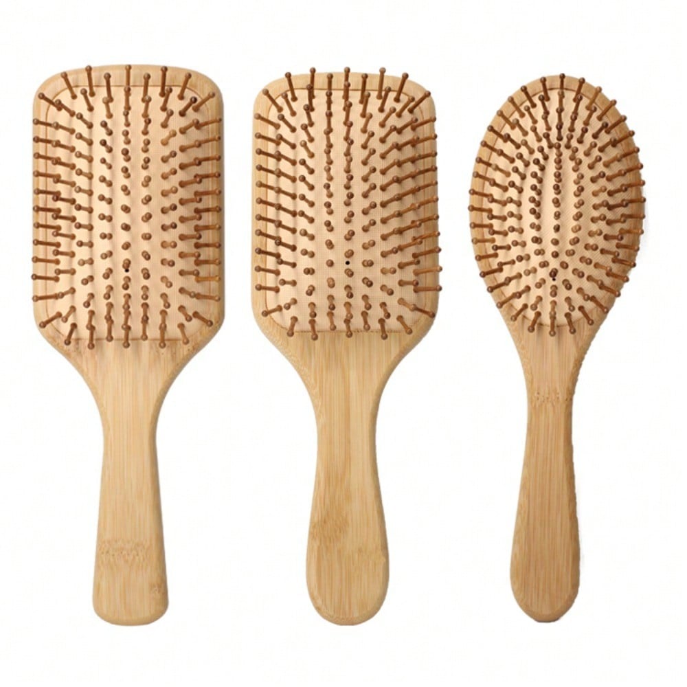 Air Cushion Comb Large Board Bamboo Wood Comb Massage Smooth Hair Anti-static Airbag Comb Care Straight Hair Comb