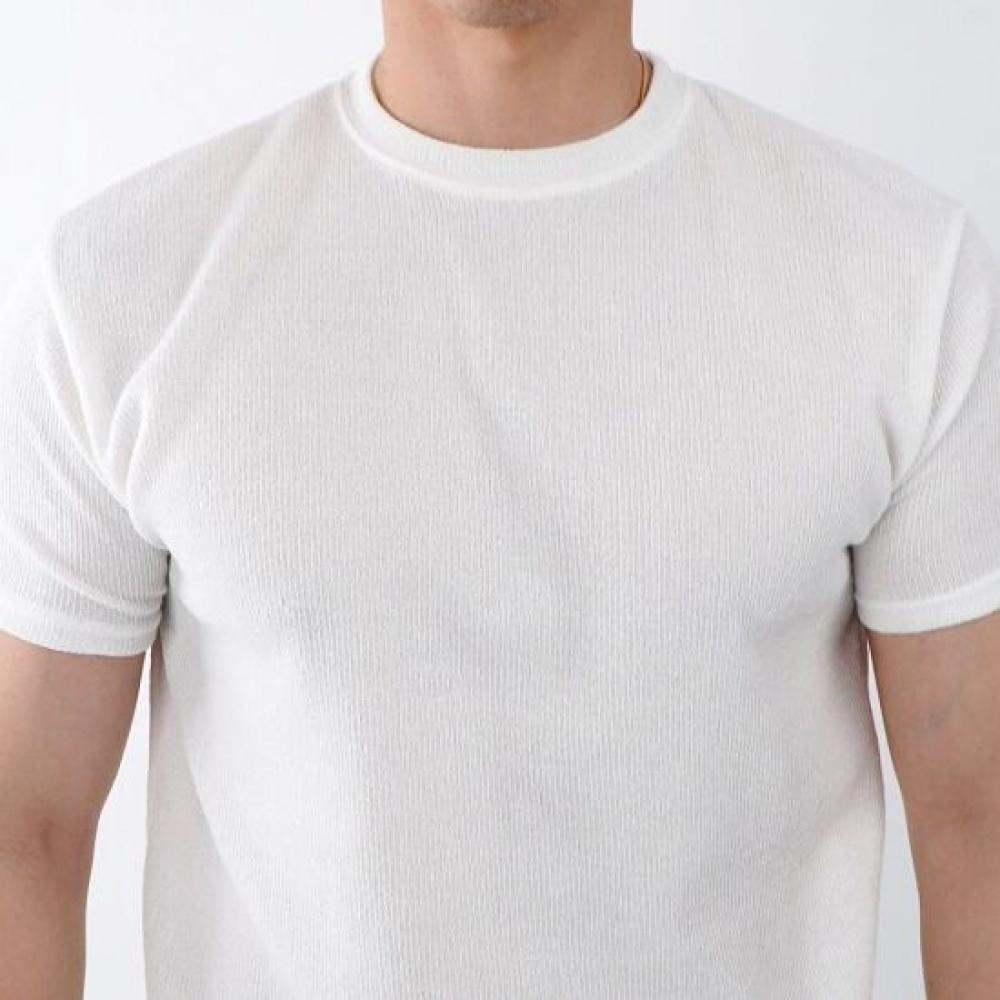 Onl Men Ribbed Knit Muscle Fit Short Sleeve