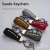 Suede Car Styling Keychain Pendant Anti-lost Keyring Charm Gift For Porsche 911 718 Cayenne Cayman Panamera Macan Taycan Boxster CY5