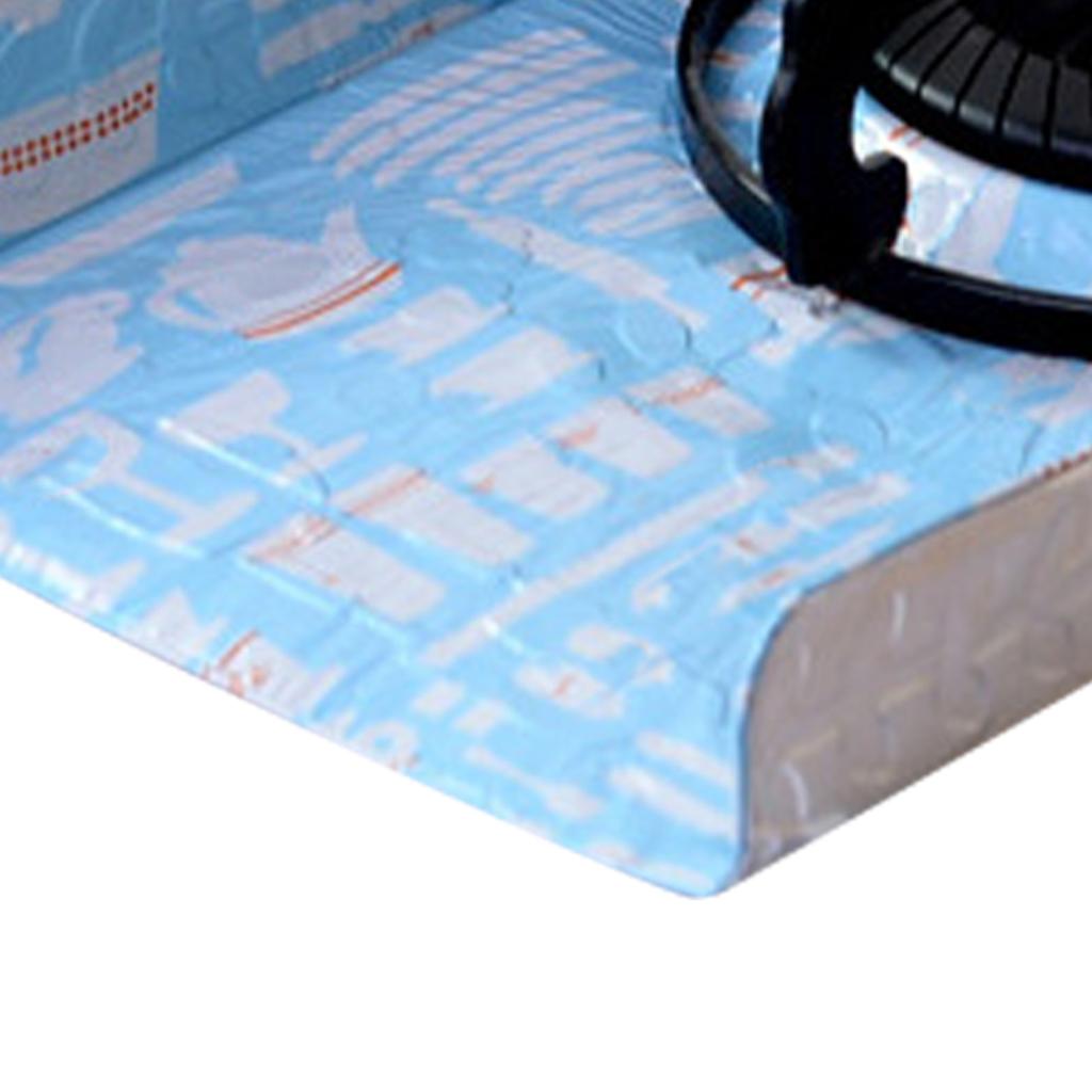 2pcs Kitchen Oil Deflector Aluminum Foil Heat Insulation Oil Proof Grease Splatter Deflector