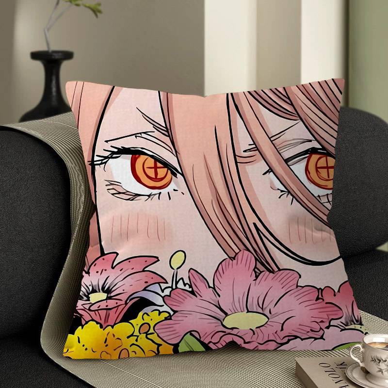 Power Comic Character Cushion Cover Pillowcase Upholstery Sofa Throw Pillow Home Decor Pillowcas