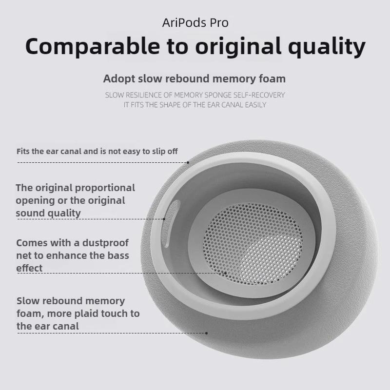SML Memory Foam Earplugs Ear Tips for AirPods Pro Sponge Eartips Earbuds for Apple AirPods Pro2 Comfortable Earbuds Replacement