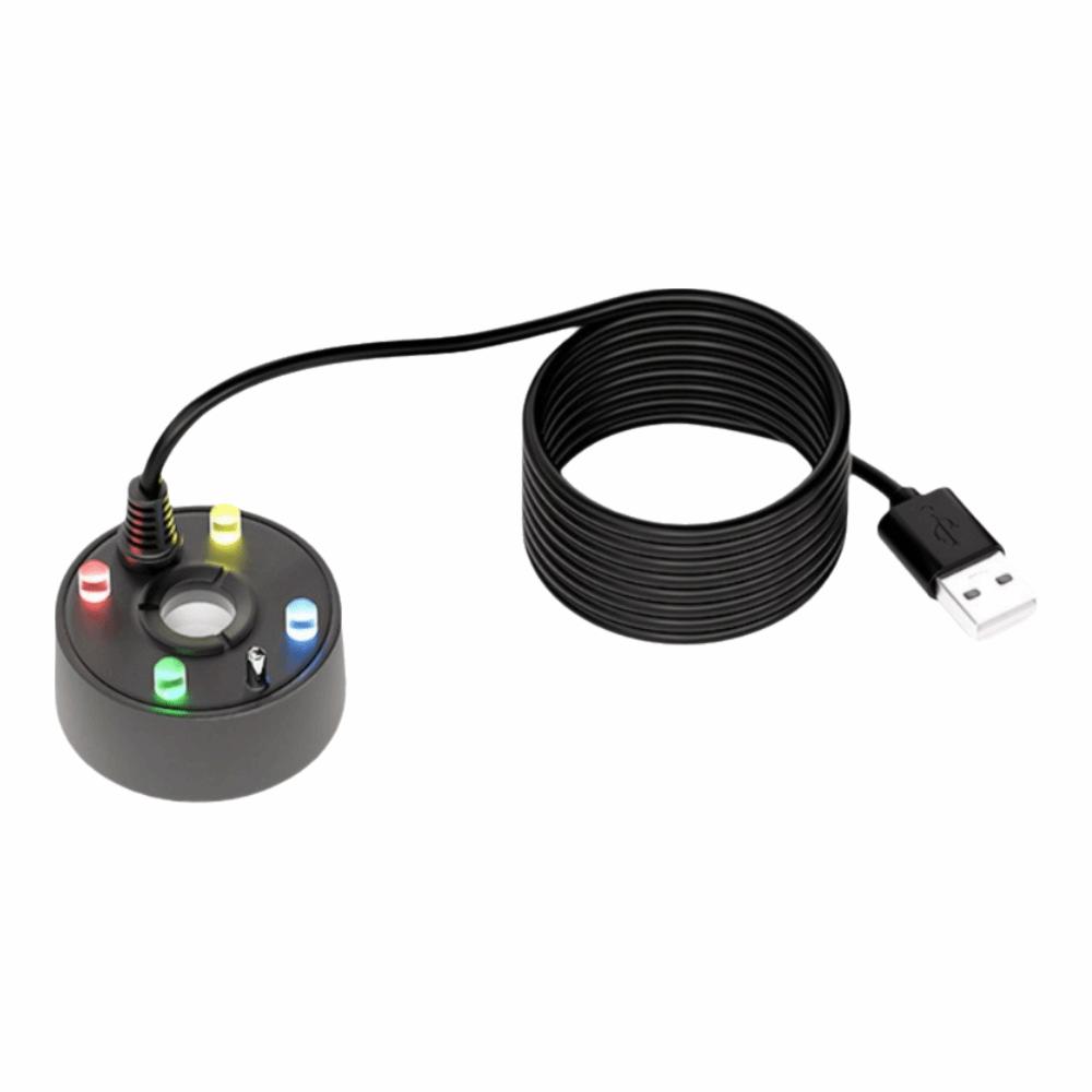 Aquarium Humidifier 2-IN-1 Mist Maker Colorful LED Lights Mini Water Pump Fogger 5V with Water Pump Fog Machine Fish Tank