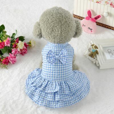 Spring and Summer Thin Cat and Dog Universal Princess Dress Versatile Cute Fresh Small Dots Fashion Breathable Cat Summer Clothing