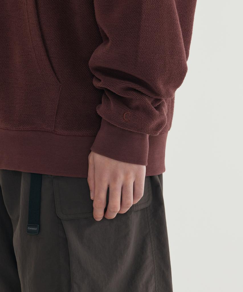 COVERNAT Inside Out Arch Logo Sweatshirt Melange Gray