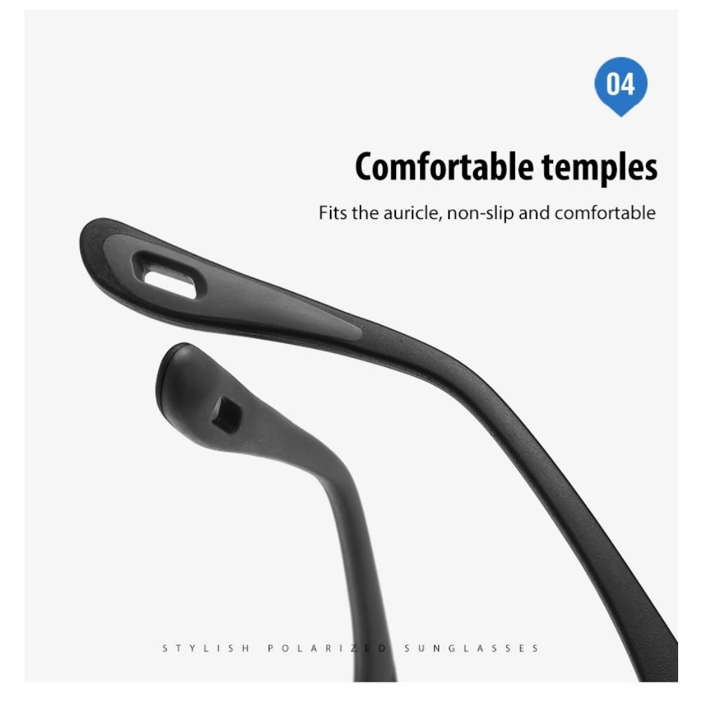 aoron Men's Driving Sunglasses Metal Polarized UV Protection Sunglasses