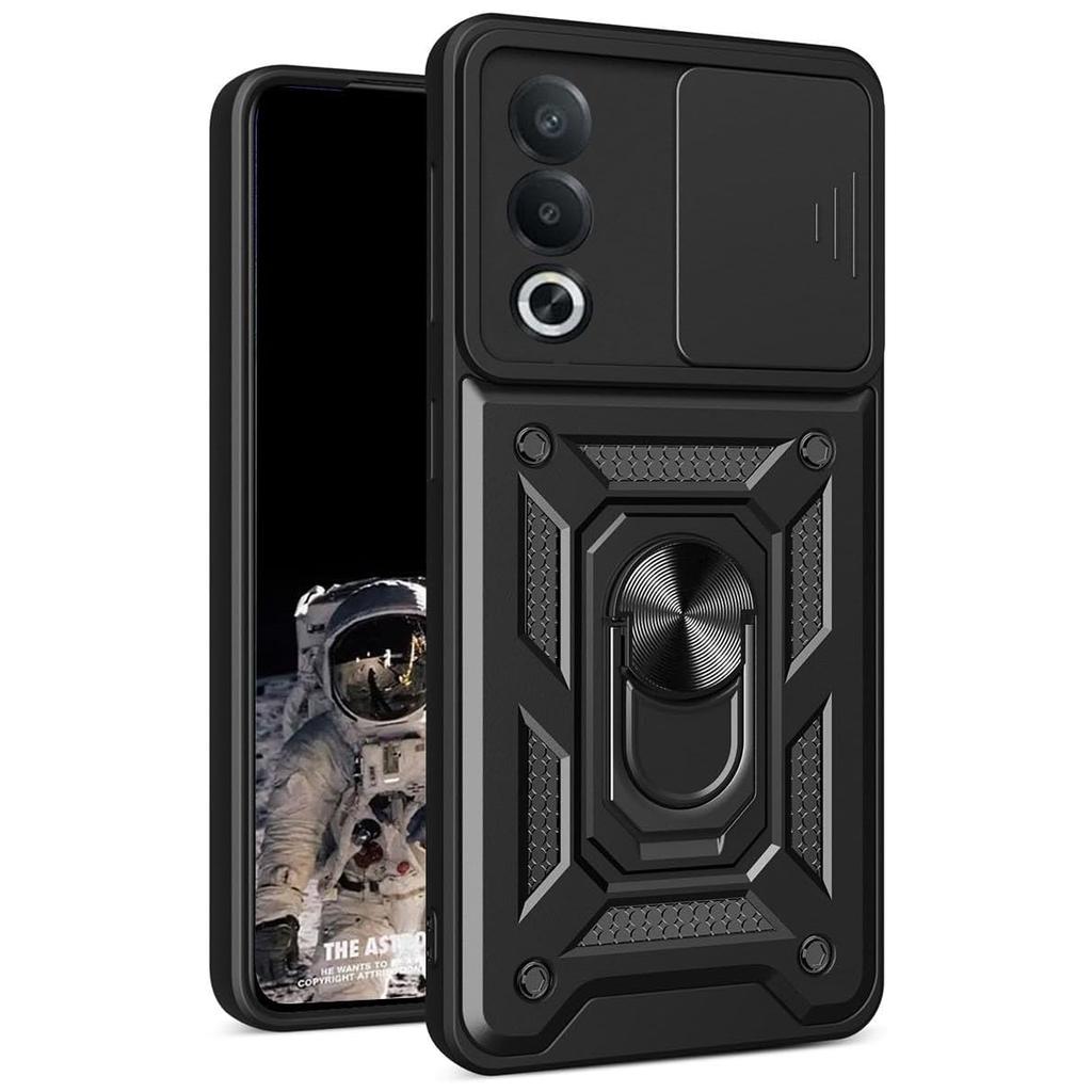 Armor Phone Case For OnePlus Nord 5 CE 5 CE5 5G Cover Lens Protection With Ring Magnetic Stand Holder Coque Fundas Capa