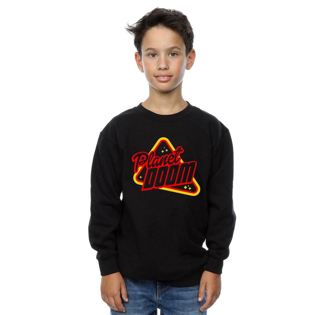 Ready Player One Boys Planet Doom Logo Sweatshirt