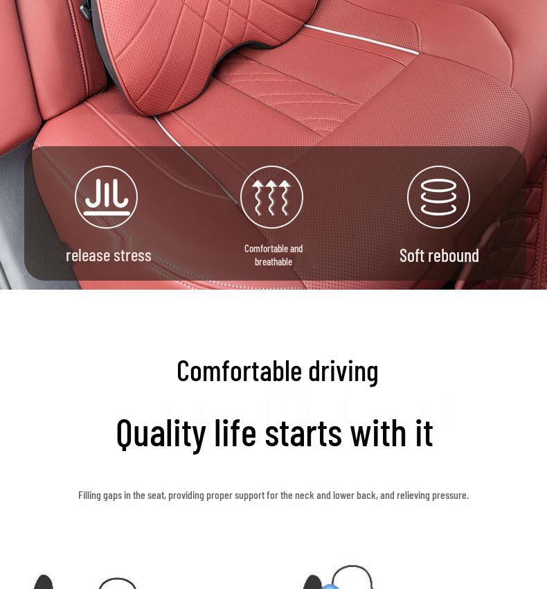 Fits XPeng P7, P5, G3, G6, G9, X9, G3i, and X9 headrests and lumbar supports.