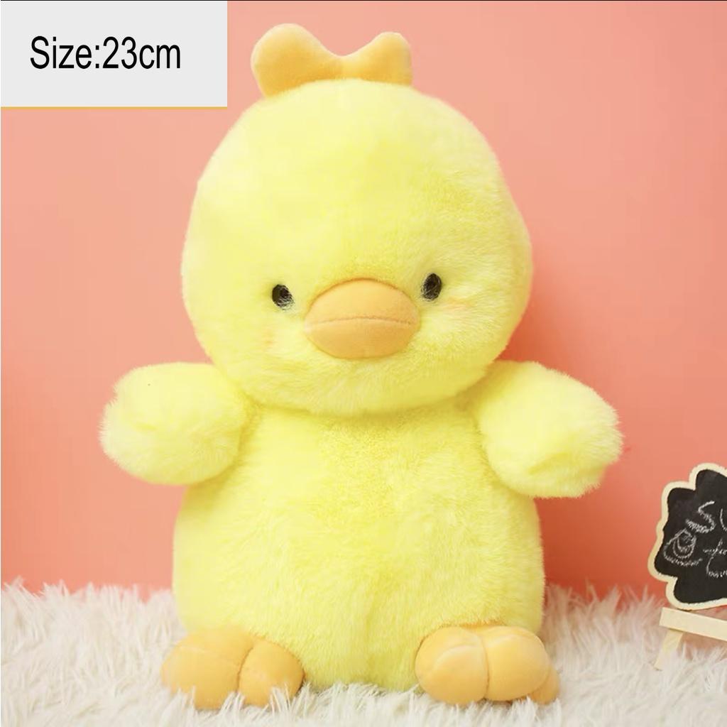 CODFluffy Hair Super soft Elephant Lamb Cuddly Plushies Doll Stuffed Animals Long Plush Brown Bear Chick Baby Appease Doll toys Kid
