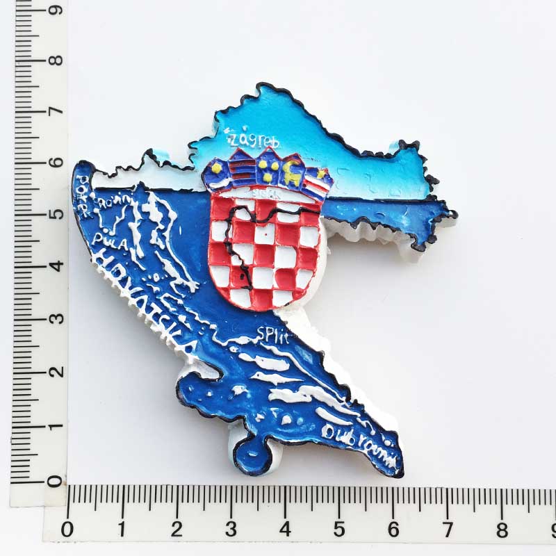 Kroatien Reisekühlschrankmagnete Trogir Tourismus Souvenirs Magnetische Aufkleber für Pinnwand Kühlschrankaufkleber Heimdekoration