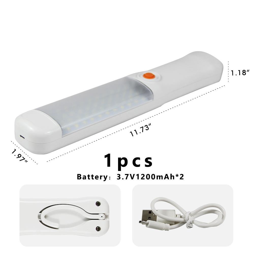 Handheld LED Emergency Light Camping Lamp Magnetic Hook USB Rechargeable Tent Light for Power Outage Hiking with SOS Mode