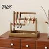 Jewelry Display Rack Wooden Headband Holder Stand, Hair Accessories Organizer Tray for Hairbands, Scrunchies, Wood Storage Ties, Bows & Clips,