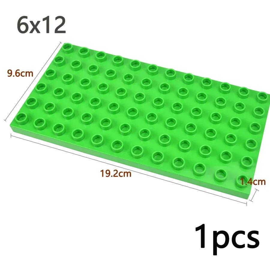 Double Sided Plate Creative Large Particle Double Floors Building Block BasePlate DIY Bricks Compatible Big Size Kid Toy Duploes
