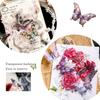 120 Pieces With 6 Themes Butterfly Stickers Set -Gorgeous Crystals Holographic Transparent Resin Waterproof Sticker Decals