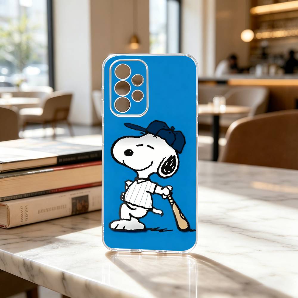 Cartoon T-S-noopy-PC  Phone Case For Samsung S25,S24,S21,S22,S23,S30,Ultra,S20,Plus,Fe Transparent Cover