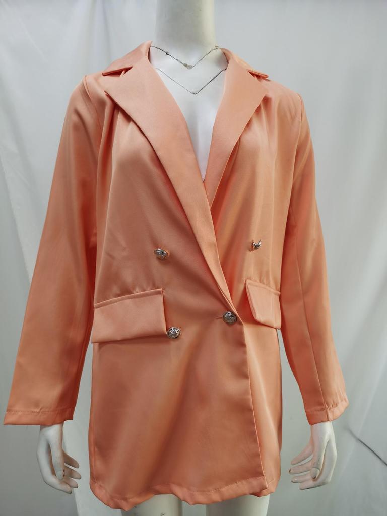Women's European & American Style Lapel Cardigan Suit Jacket