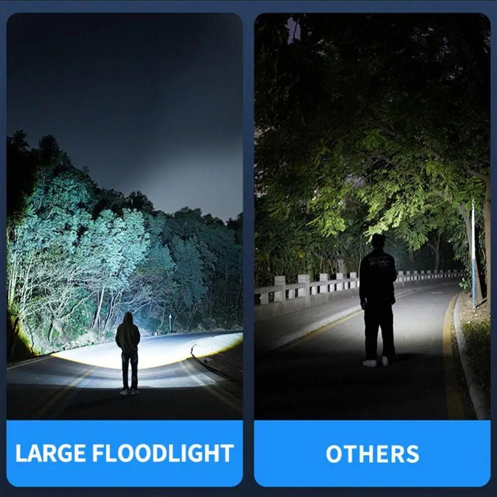Long-Range Mini Flashlight COB Side Lamp Pocket Torch Durable Floodlight  Hiking