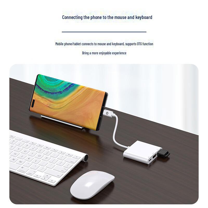 Biaz USB-C Docking Station: 3-in-1 Type-C To HDMI Adapter with Power Support