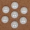 20-200Pcs Ivory Flatback Half Round Pearl Craft ABS Resin Imitation Pearl Resin Scrapbook Beads For DIY Decoration Handmade Craft Accessories