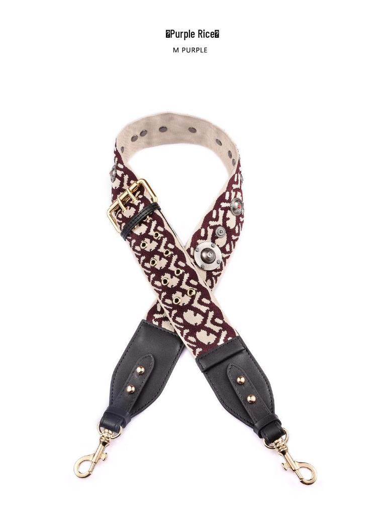 Ma Huang Shi Nastavitelný plátěný ramenní popruh crossbody taška doplněk - Podzimní/zimní kolekce, MHS-F-15