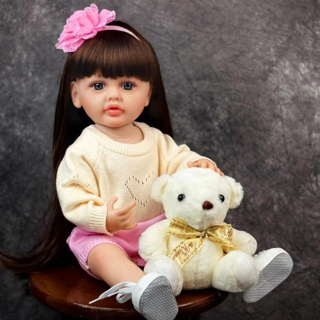 KEIUMI Reborn Baby Dolls Girl 55 Cm Full Body Silicone Vinyl with
