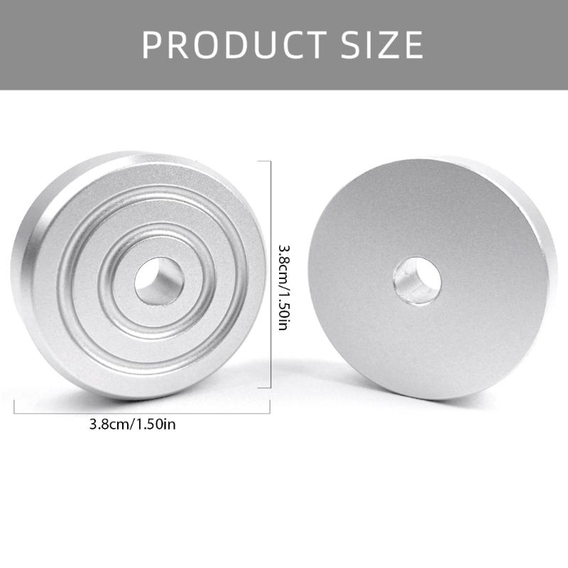 Aluminium Schallplattenadapter 45 U/min Plattenspieleradapter für 7-Zoll-Vinyls Stabilisiert und minimiert Exzentrizität