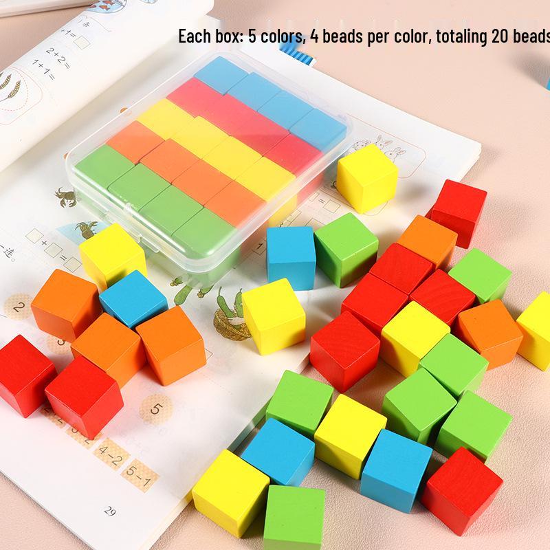 2 cm große Geometrie-Würfelblöcke für den Mathematikunterricht in der Grundschule