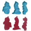 Handmade Thanksgiving Day Keychain Mold Shiny Pregnant Woman Keychain Resin Mold DIY Crafts Silicone Mould UV Epoxy Mold