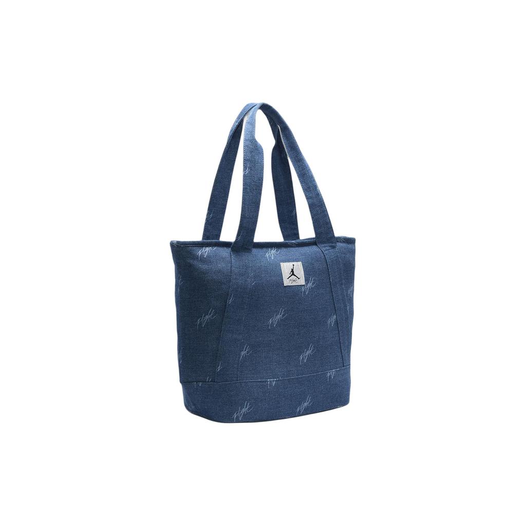 New Jordan Flight Cotton Tote Bag, Shopping Bag, Shoulder Bag Unisex Denim Blue HF7297-416