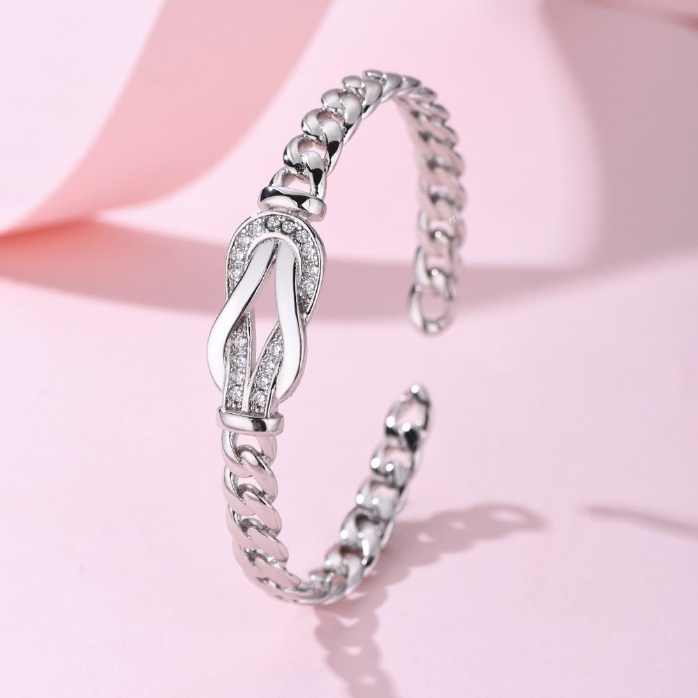 Hot-selling light luxury versatile CD bracelet Mori literary and artistic full diamond Seiko love bracelet