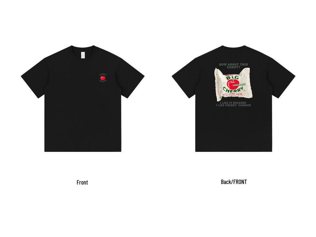 Trendy Hong Kong Style Oversized Cute & Cool Short Sleeve T-Shirt for Men & Women - Ulzzang Summer Hot Top