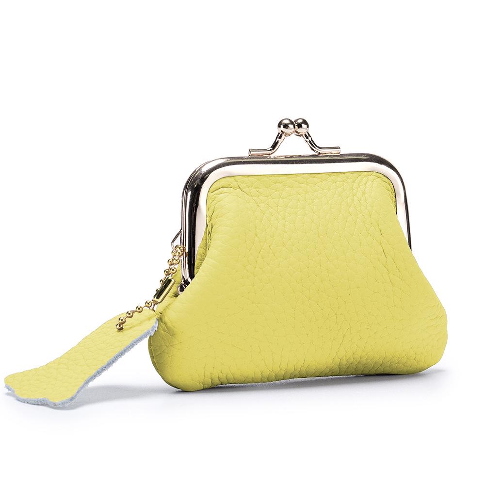 Women's Retro Genuine Leather Coin Purse - European & American Style Cowhide Mini Pouch