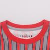 Jordan Paris Saint-Germain Striped Print Short Sleeve T-Shirt Women Tops Red DM4999-090