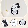 Cartoon Clock Home Decor Decorative Housewarming Gift Wall Art Silent for Bathroom Dorm