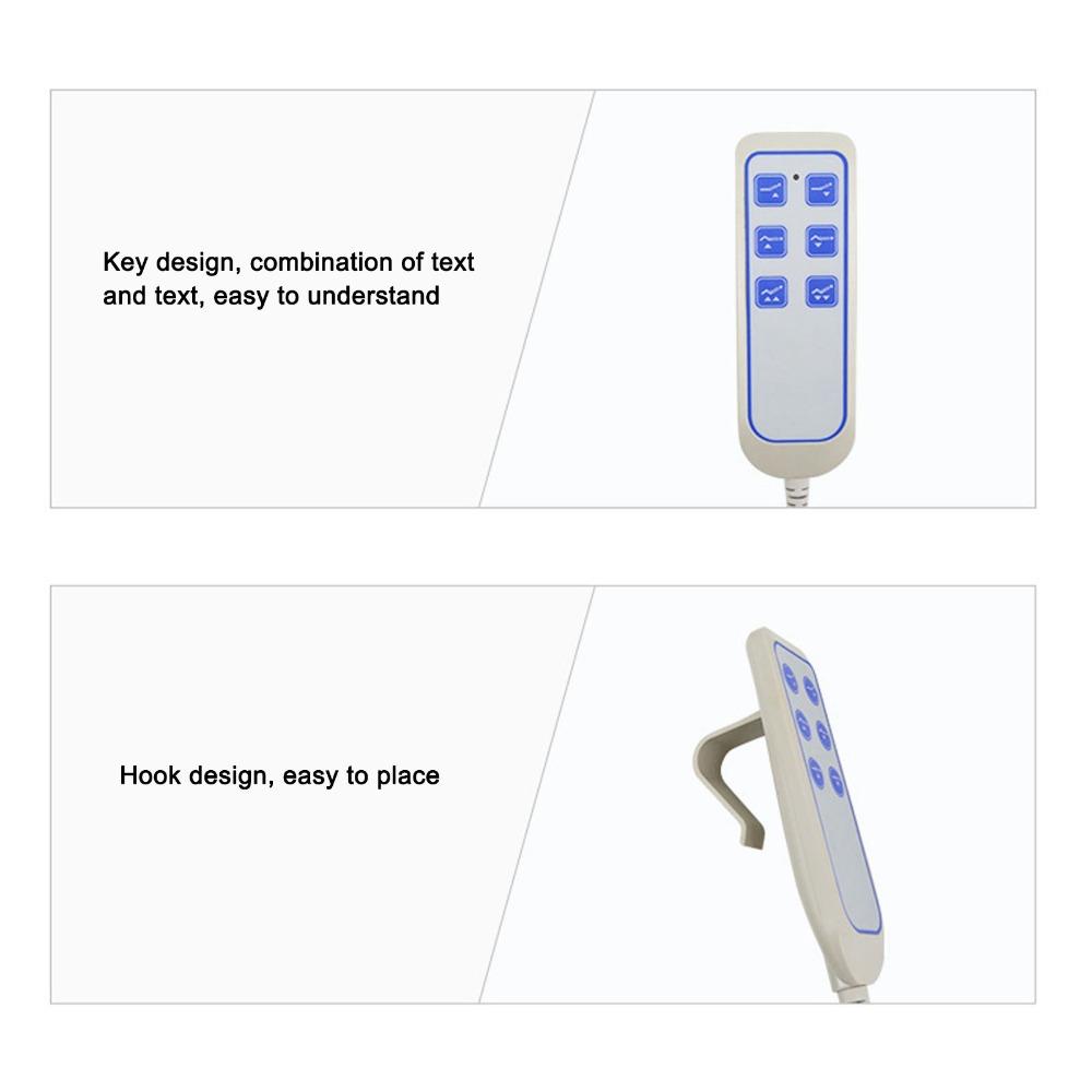Durable 6 Button Lifting Bed Controller 8 Pin Plug Wear Resistant Hospital Bed Remote Lift Chair Remote Lift Chairs