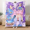 K-POP Anime Girls Group  Four Seasons Soft Warm Blanket  All-Season Thick Knit Polyester Bedspread for Bed, Camping, Travel  Perfect Gift