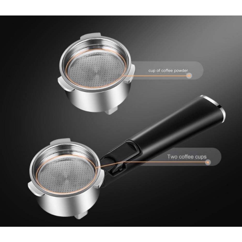 Aparat de cafea italiană, de uz casnic, mic, semi-automat, de înaltă presiune, cu spumă de lapte, aparat de cafea de birou