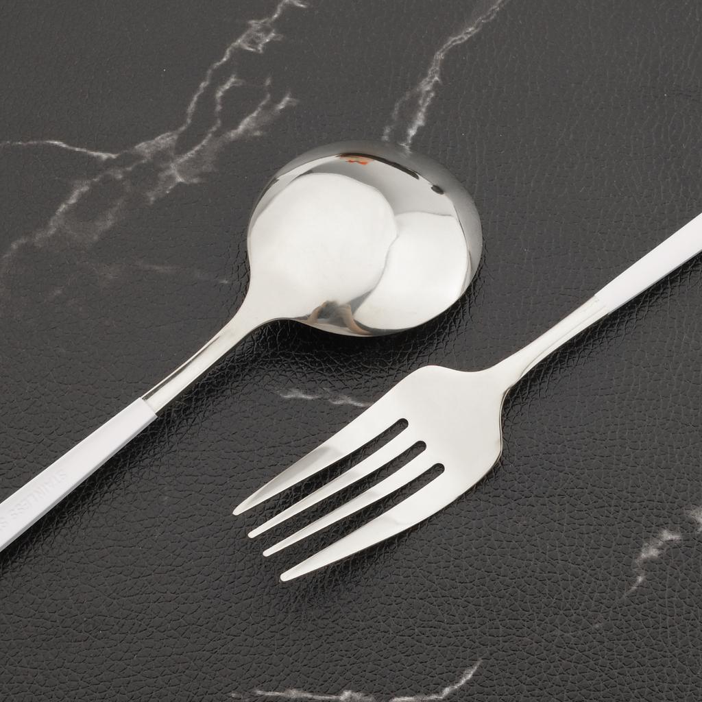 Couverts noirs en acier inoxydable 304, 30 pièces, service de table pour fête, service d'argenterie de cuisine avec cuillère à café, fourchette à Dessert