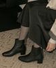 Lowflow 1381 Rain Banding Point Square Ankle Boots