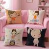 Cute Yoshitomo Nara Cushion Cover Comfortable Reversible Pillow Cover Ideal for Car Sofa Bedroom & Beyond
