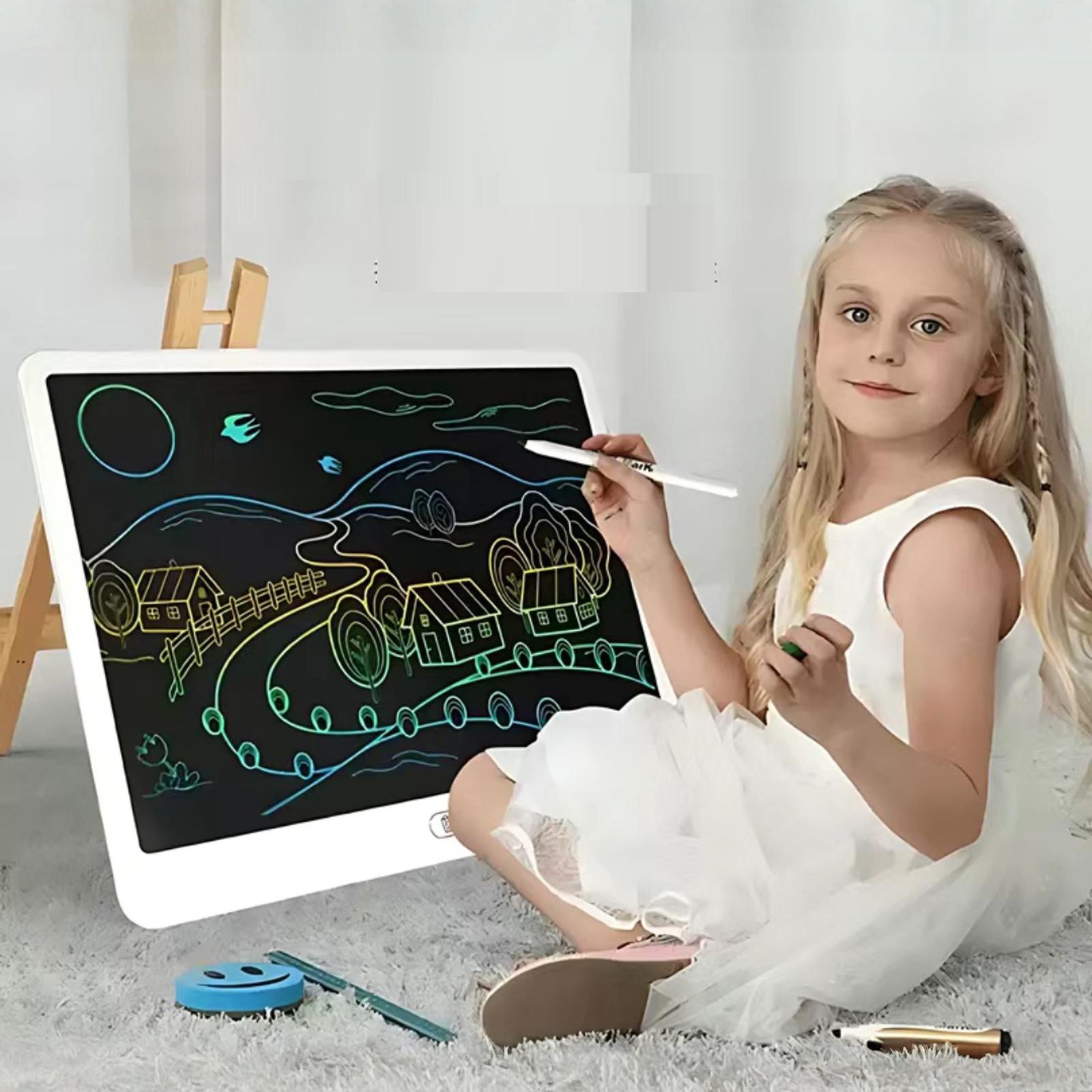 

Board Colorful Puzzle Handwriting Board One-Click Clear Electronic Writing Tablet one size білий