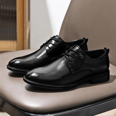 FashionOxford Leather Shoes Men Lace Up Black Casual Business Shoes Men Office Shoes Men Flats Zapatos De Hombre Chaussure De Homme